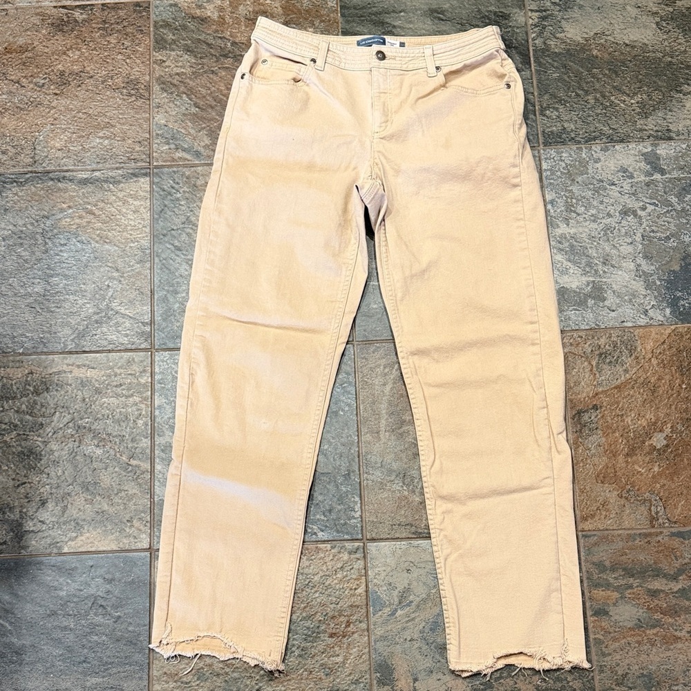 Liz Claiborne Tan Straight Leg Jeans